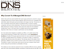 Tablet Screenshot of manageddnsservice.com